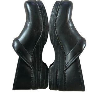 Dansko Black Leather‎ Clogs 42